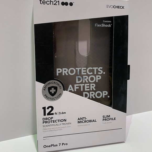 Tech21 Evo Check Flex Shock OnePlus 7 Pro Case - Picture 1 of 4